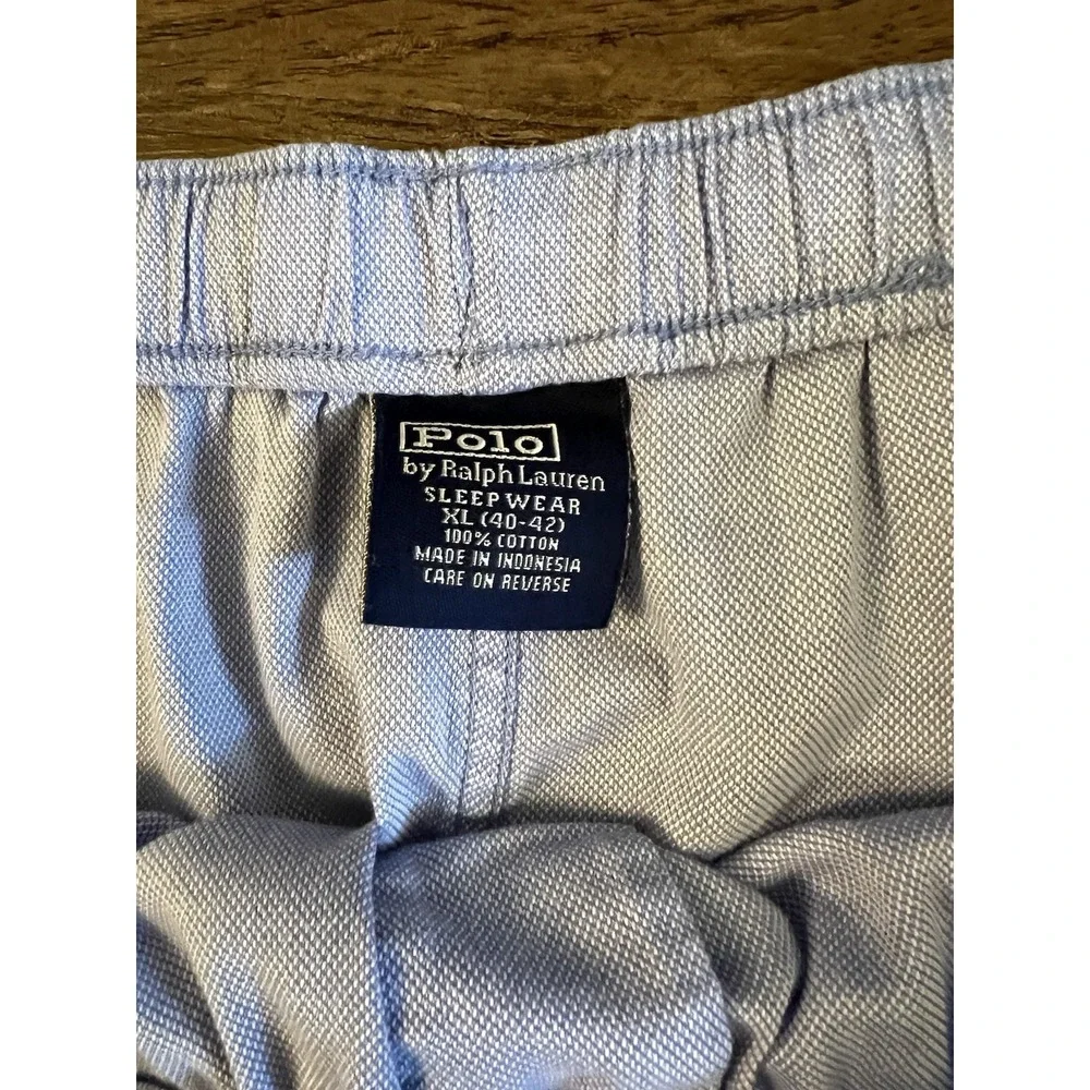 Polo Ralph Lauren Men's Pajama/Lounge Pants Blue Pony XL Cotton Drawstring F27